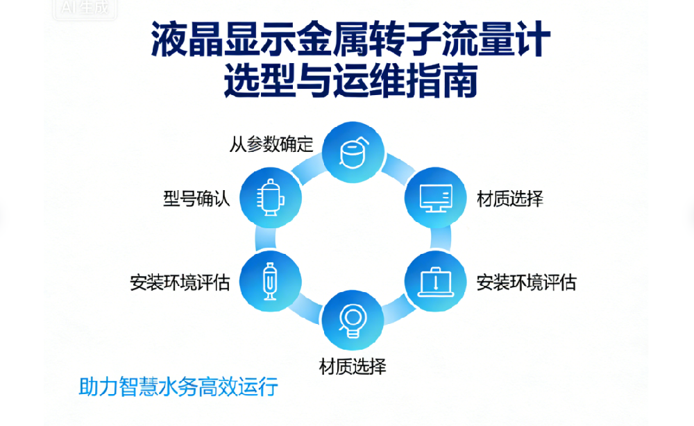 液晶显示金属转子流量计选型与运维指南：助力智慧水务高效运行