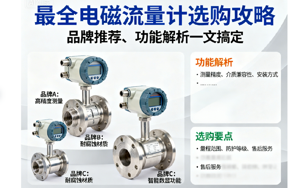 最全电磁流量计选购攻略：品牌推荐、功能解析一文搞定