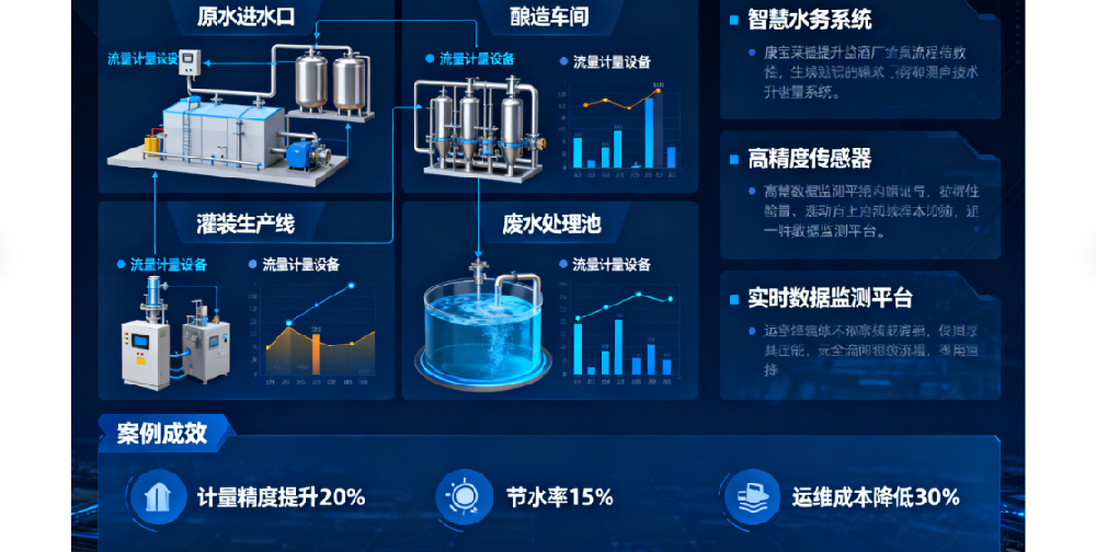 康宝莱智慧水务：某啤酒厂全流程流量计量升级案例